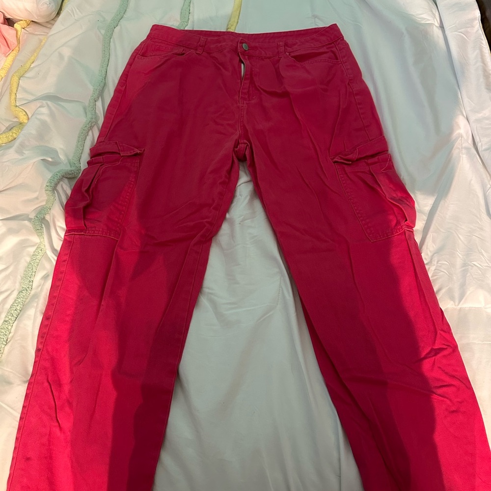 Hot Pink Cargo Pants